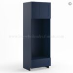 Frameless Oxford Blue Double Oven Cabinet