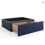 Frameless Oxford Blue Vanity Knee Drawer - Image 2