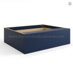 Frameless Oxford Blue Vanity Knee Drawer