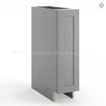 Frameless Graphite Gray Base Spice Rack Pull Out - 1 Full Height Door