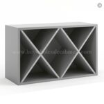 Frameless Graphite Gray Wine Rack