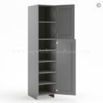 Frameless Graphite Gray Pantry Cabinet - Single Door - Image 2