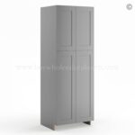Frameless Graphite Gray Pantry Cabinet - Double Doors 24"W