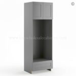 Frameless Graphite Gray Double Oven Cabinet