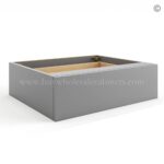 Frameless Graphite Gray Vanity Knee Drawer