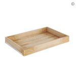 Frameless Ivory White Roll Out Tray - (Included Full Extension Track)