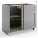 Frameless Graphite Gray Base Blind Cabinet