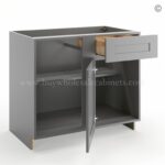 Frameless Graphite Gray Base Blind Cabinet - Image 2