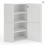 Frameless Modern White Shaker 24" Wide Wall Diagonal Door - 1 Door 3 Shelves - - Image 2