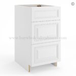 Frameless White Deco Base Drawer Cabinet - 3 Drawers