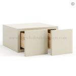Frameless Ivory White Wall Small Drawers - 2 Drawers - Image 2