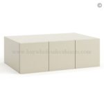 Frameless Ivory White Wall Small Drawers - 3 Drawers