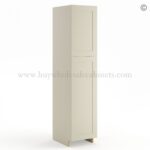 Frameless Ivory White Pantry Cabinet - Single Door