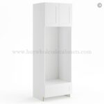 Frameless Modern White Shaker Double Oven Cabinet