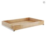 Frameless Modern White Shaker Roll Out Tray - (Included Full Extension Track)