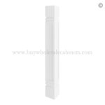 Frameless Modern White Shaker Square Spool/Leg