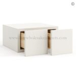 Frameless Pearl White Wall Small Drawers - 2 Drawers - Image 2