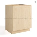 Unfinished Shaker Base Cabinet Full Height Double Door