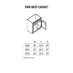 Unfinished Shaker Sink Base Cabinet - Image 3