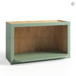 Jade Green Shaker Wall Microwave Cabinet