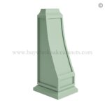 Jade Green Shaker Corbel - 6"W X 12"H X 5"D