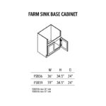 Jade Green Shaker Farm Sink Base Cabinet - Image 3